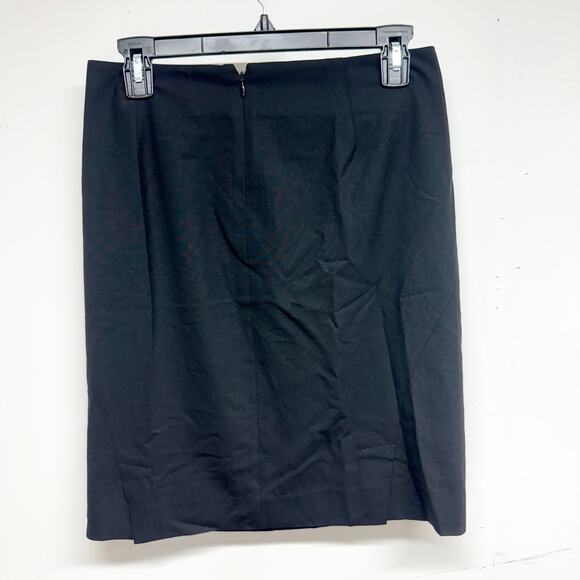 THEORY Women Black Business Casual Mini Pencil Skirt Size 4 - Picture 3 of 3